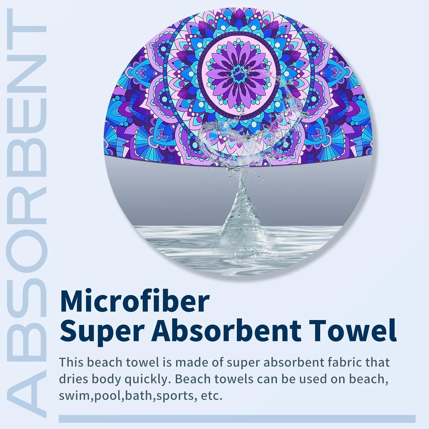 2 Pack Microfiber Thin Beach Towel Review