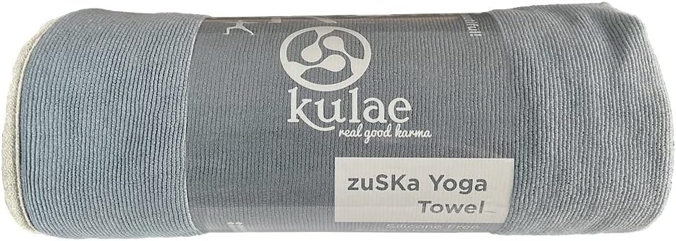 Zuska Premium Hot Yoga Towel Non-Slip, Thick, Absorbent Microfiber for All Types of Yoga and Fitness, 72 x 24 (Dusty Rose)